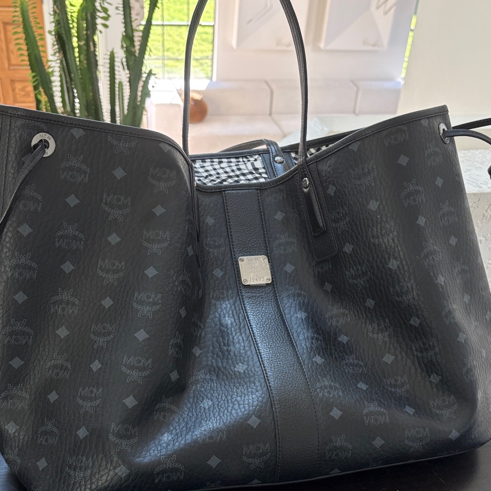 MCM Black and Gray Women's Tote